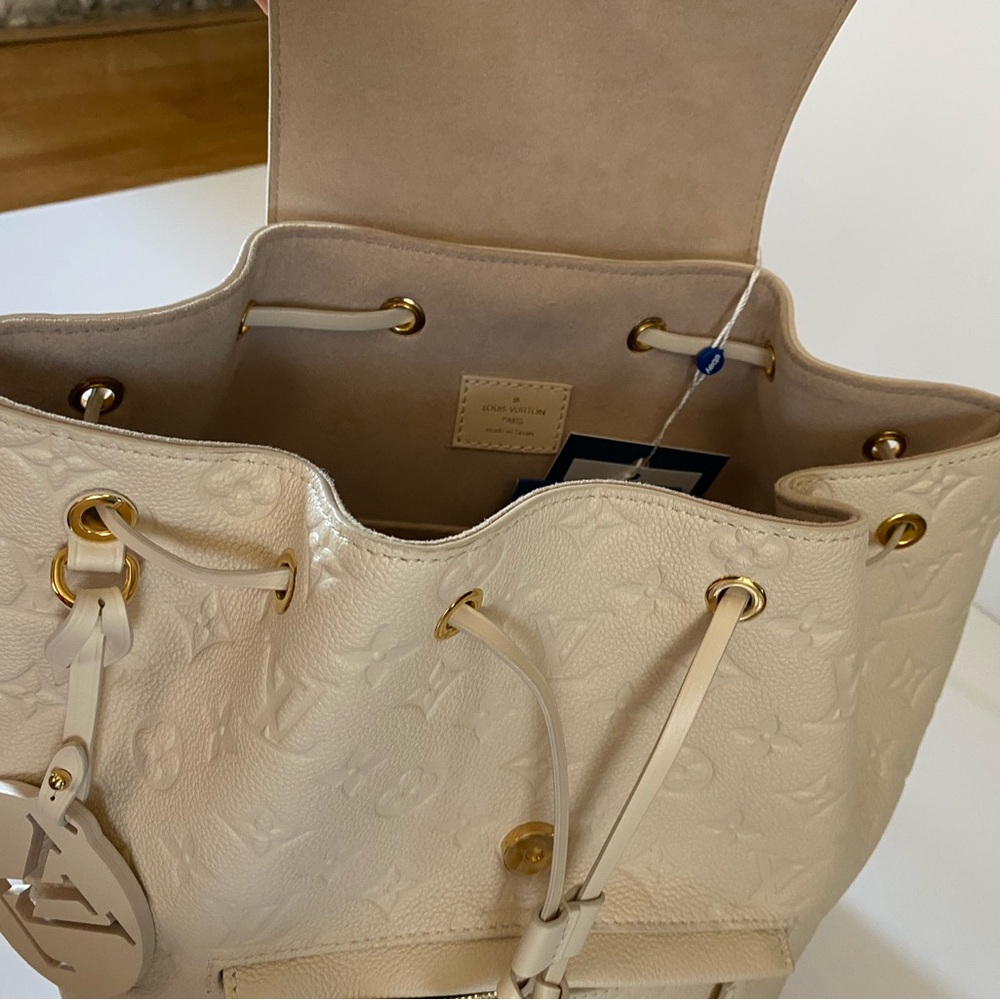 Louis Vuitton montsouris backpack 
❤️white empriente - Picture 9 of 17